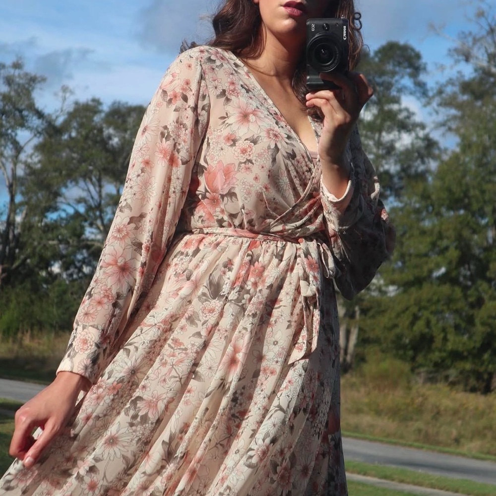 Kate and Lily Floral maxi dress - size large 8
